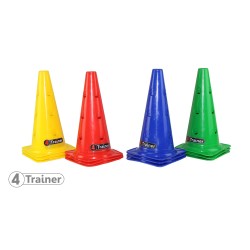 Balises , cones 30 cm percées 12 trous pour baliser votre terrain d'entraînement