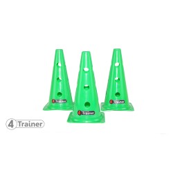 Balises , cones 30 cm percées 12 trous pour baliser votre terrain d'entraînement