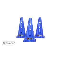 Balises , cones 30 cm percées 12 trous pour baliser votre terrain d'entraînement