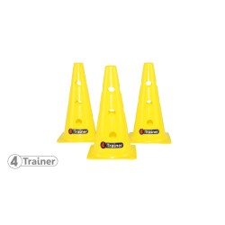 Balises , cones 30 cm percées 12 trous pour baliser votre terrain d'entraînement