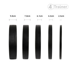 Disque Olympique - Bumper de Musculation pour Barre d'Haltérophilie - 4Trainer