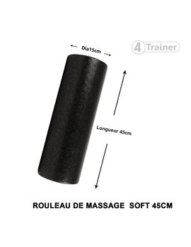 Rouleau de Massage Soft - 45cm - 4Trainer