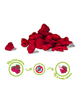 FRAMBOISE CRUNCHY FRUIT BIO - 100% framboises biologiques lyophilisées