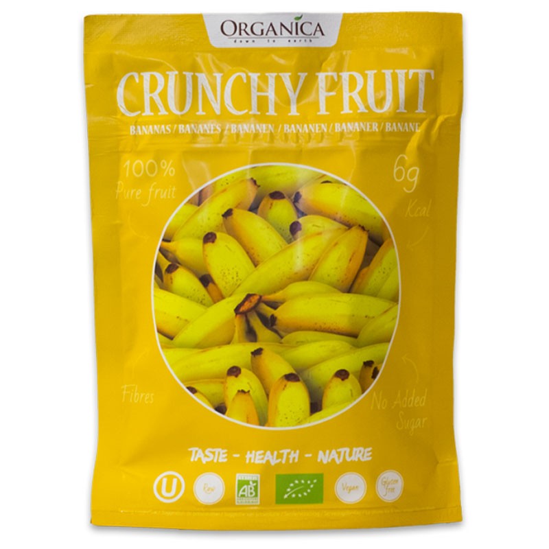 BANANE CRUNCHY FRUIT BIO - 100% bananes biologiques lyophilisées