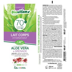 LAIT CORPS HYDRATANT BIOVITAM 200ML - Aloe Vera - Grenade - BIOVITAM