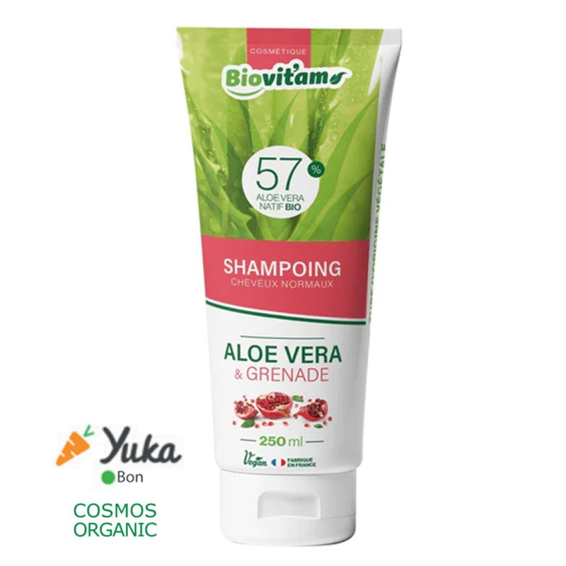 SHAMPOING 250ML - Aloe Vera & Grenade - BIOVITAM SHAMPOING 250ML - Aloe Vera & Grenade - BIOVITAM
