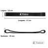 Mini bandes élastiques Powerband Light Noir