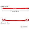 Mini bandes élastiques Powerband Extra Light Rouge