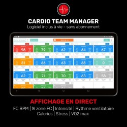 CARDIO TEAM - Analyseur de Fréquence Cardiaque en direct - 4Trainer