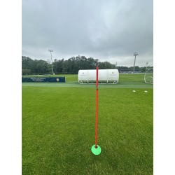 PIQUETS SLALOM - Pointe Acier Rouge - LOT DE 5 - 160cm - 4TRAINER