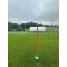 PIQUETS SLALOM - Pointe Acier Rouge - LOT DE 5 - 160cm - 4TRAINER