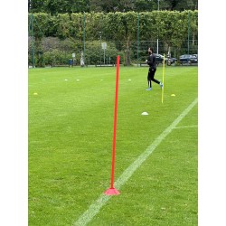 PIQUETS SLALOM - Pointe Acier Rouge - LOT DE 5 - 160cm - 4TRAINER