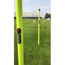 PIQUETS SLALOM - Pointe Acier Jaune - LOT DE 5 - 180cm - 4TRAINER