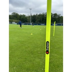PIQUETS SLALOM - Pointe Acier Jaune - LOT DE 5 - 180cm - 4TRAINER