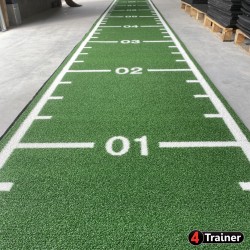 PISTE EN GAZON - 10 x 1 m - CURLED – Poils Courts - 4TRAINER