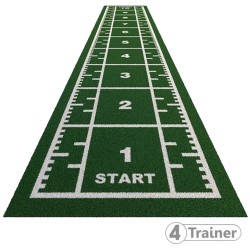 PISTE EN GAZON - 10 x 2 m - CURLED – Poils Courts - 4TRAINER