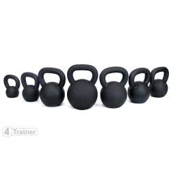 Kettlebell BL4CK IRON 4Trainer - Set complet de 4 à 32 KG - Offre spéciale