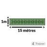 PISTE EN GAZON - 15 x 1 m - CURLED – Poils Courts - 4TRAINER
